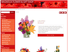 Tablet Screenshot of magnoliaflowerandgift.com
